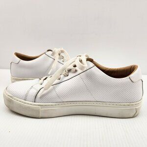 The Greats Brooklyn "Royals" Perforated White Leather Sneakers 8.5 Eur 38.5